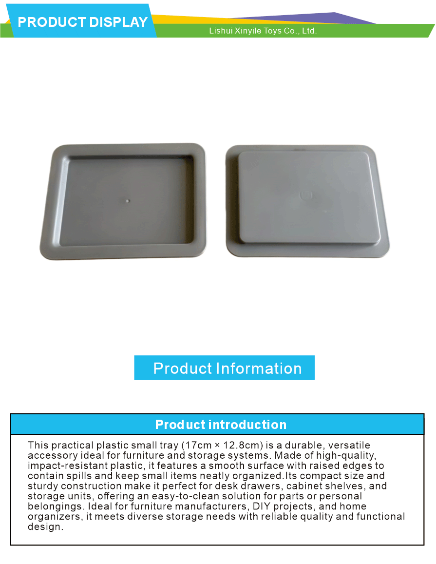 Plastic Small Tray Furniture Accessory