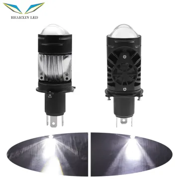 HearxinLED H4 Lens LED Car Headlight Bulbs 6500LM 65W CANBUS 12V/24V