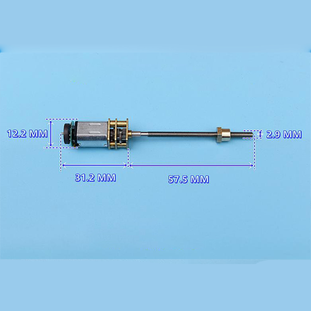 Long Shaft Precision Electronic Lock Motor N20 Geared Motor CW CCW Micro DC 3V-3.7V 88RPM Slow Speed Gearbox Feedback Linear