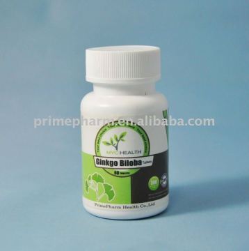 Pure natural P.E. Ginkgo Biloba Extract Tablets