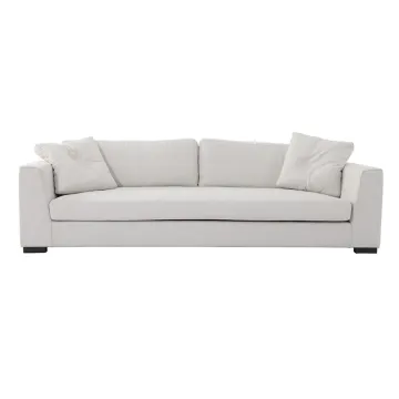 Modern Stylish White Fabric Sofa Design