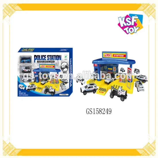 DIY Police Station Set Toy For Kids