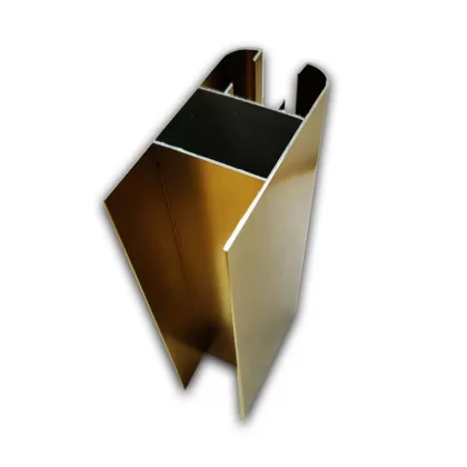 Hongying golden polish aluminium profiles for decoration