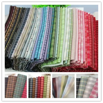 Japanese Yarn Dyed Cotton Fabric Patchwork Purse Bag Doll Quilting Needleworks Craft bundles Applique Sewing Cloth 24*34cm