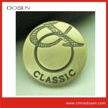 classic brush brass effect wholesale snap button for clothing