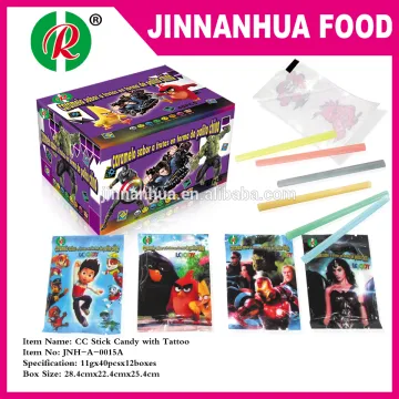 cc stick candy with tattoo