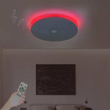Smart RGB LED Ceiling Lights for Bedrooms - Dimmable, 24W/36W/48W, Music Sync
