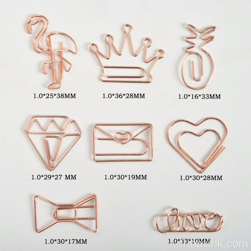 Clips de liant papier DIFFERENTS TYPES DE NOUVEAU PAPIER