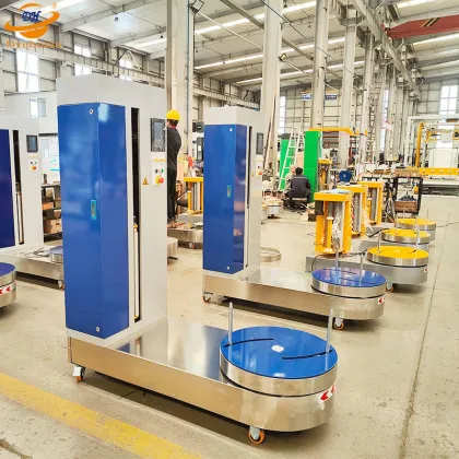 Airport luggage wrapping machine suitcase wrapping machine