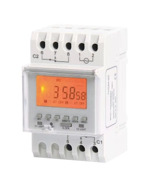 THC8A-2C 16A 240V Micro Computer Controlled Time Switch | DIN Rail Mounted Timer Switch