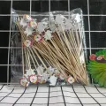 Plettri da cocktail decorativi in ​​bambù per frutta e feste