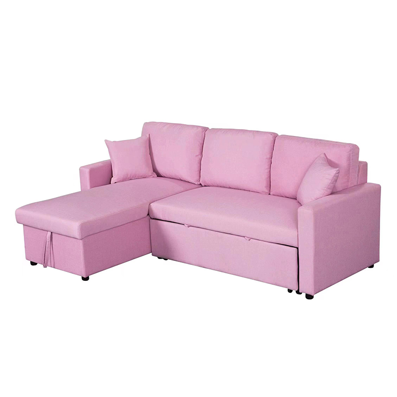 Tempat tidur sofa penyimpanan penampang reversibel