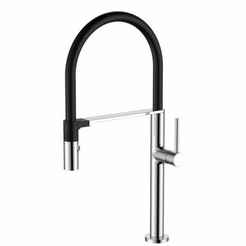 Solid Brass Black Industrial Camper Laundry Utility RV Wet Bar Kitchen Faucet with Magnet