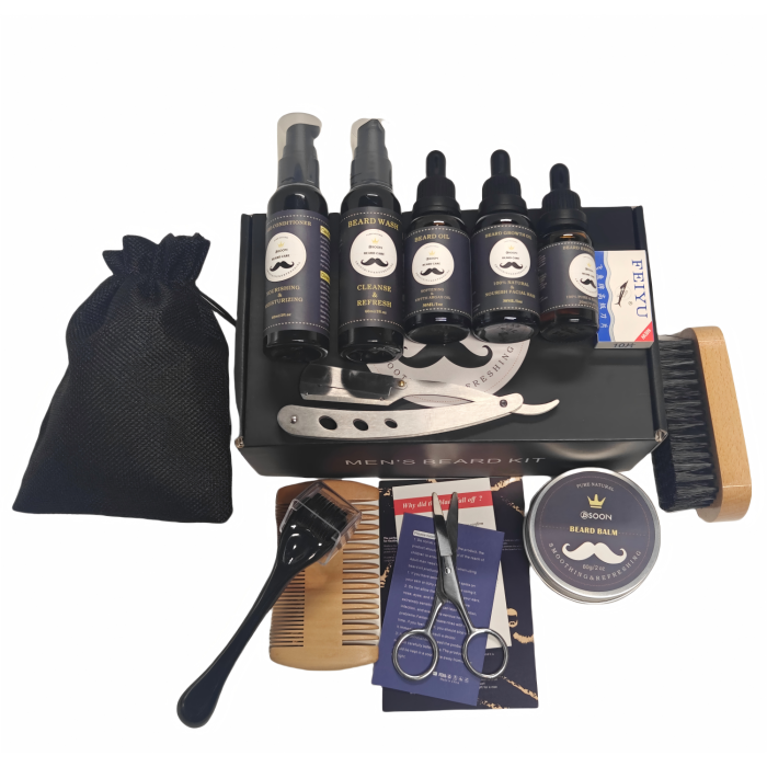 Conjunto de 13 piezas de aseo de barba