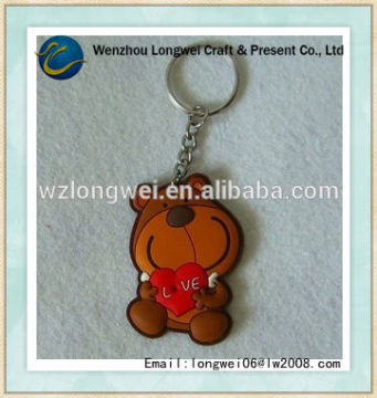 custom made rubber keychains/rubber key chain/pvc rubber keychain