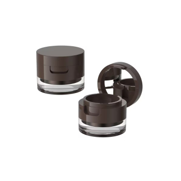 8g Empty Round Plastic Flip Cosmetic Powder Container - CP05-2149