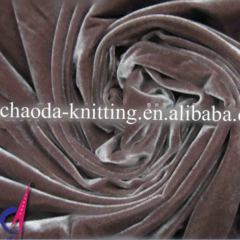Good hand feeling Polyester Spandex Velvet