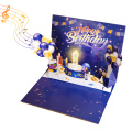 Kifújja a gyertyát, zenés születésnapi pop-up kártya