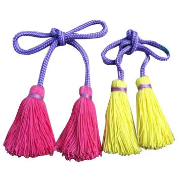 Colorful tassel, made of polyester, nylon, metallic and rayonNew