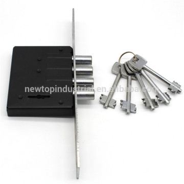 4 Round bolt lever door lock body for Russian market