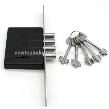 4 Round bolt lever door lock body for Russian market
