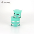 50g green acrylic round cover cosmetic packaging