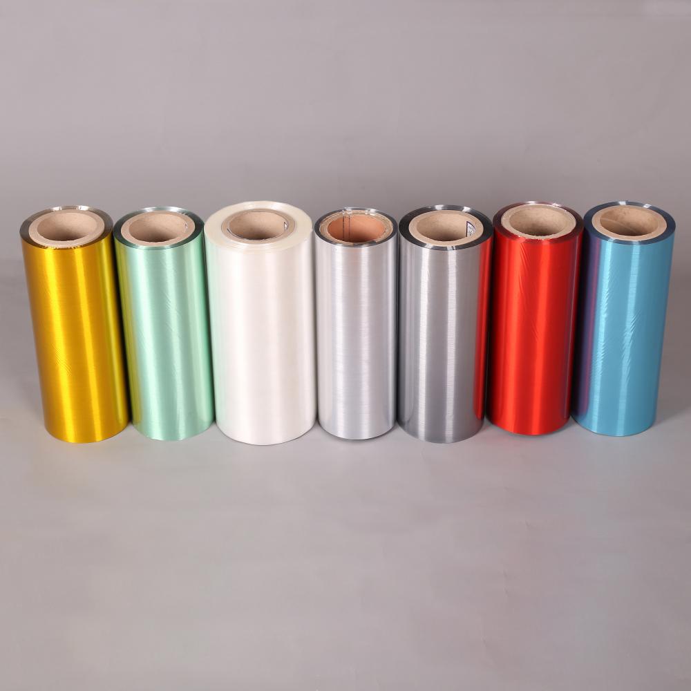 decorative colorful metallized hair line polyester film