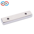 Block shape NI coating countersunk neodymium magnet