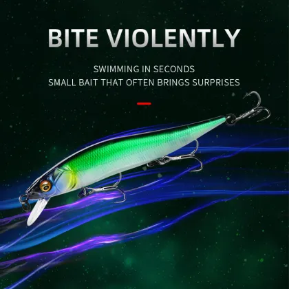 Bearking Asinia Logo Vision 110 Shad 11cm 14g Minnow Wobbler Lure