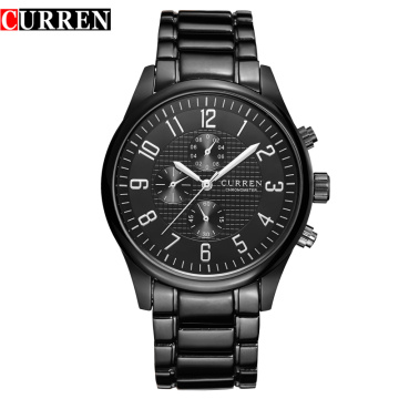 Stainless Steel Fashion Gold Quartz Men Watch