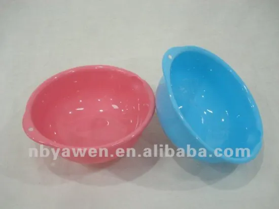 round plastic fruit plate in different colors