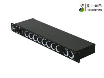 Stage Lighting Controler Intelligent DMX Distributor with 8 Way Isolate DMX Splitter Outputs (TRDX-923)