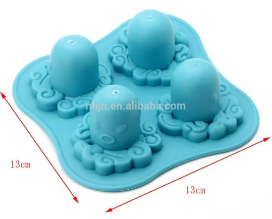 Freeze Beer Mould Party Octopus Pattern Random Color Ice Cube Mold Tray