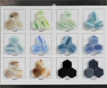 Hexagon Shape Series Color Reference Card