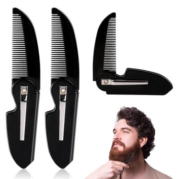 Portable Mini Plastic Folding Hair Comb for Styling