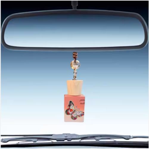 Botella de perfume de automóvil colgante para aroma premium