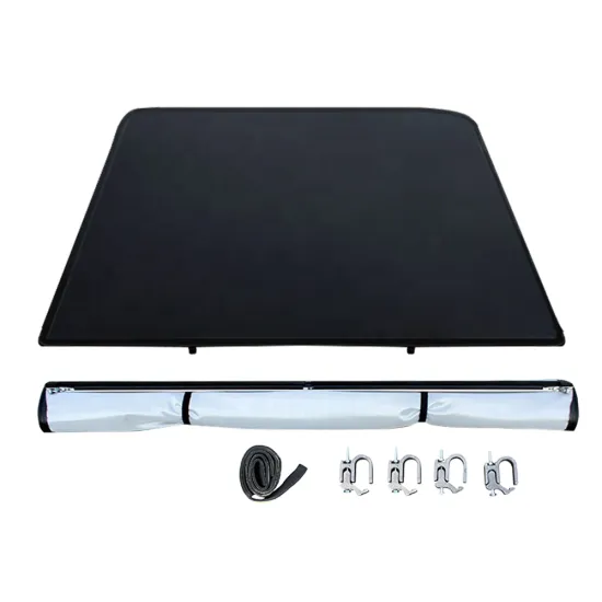 2024 Silverado 1500 PVC Scroll Fold Truck Bed Cover with Rack