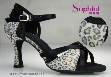 Leopard latin shoes
