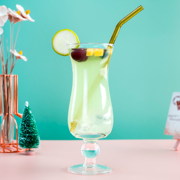 Factory Classical Lead-Free Crystal Goblet Stemmed Glassware for Juice and Cocktails