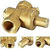 TMOK Adjustable BSP Thread Water Control Regulator: Pressure Reducing Valve with Water Gauge