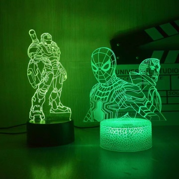 America's Movie Icon Captain 3D LED lampe: Votre Ultimate Superhero Night Light