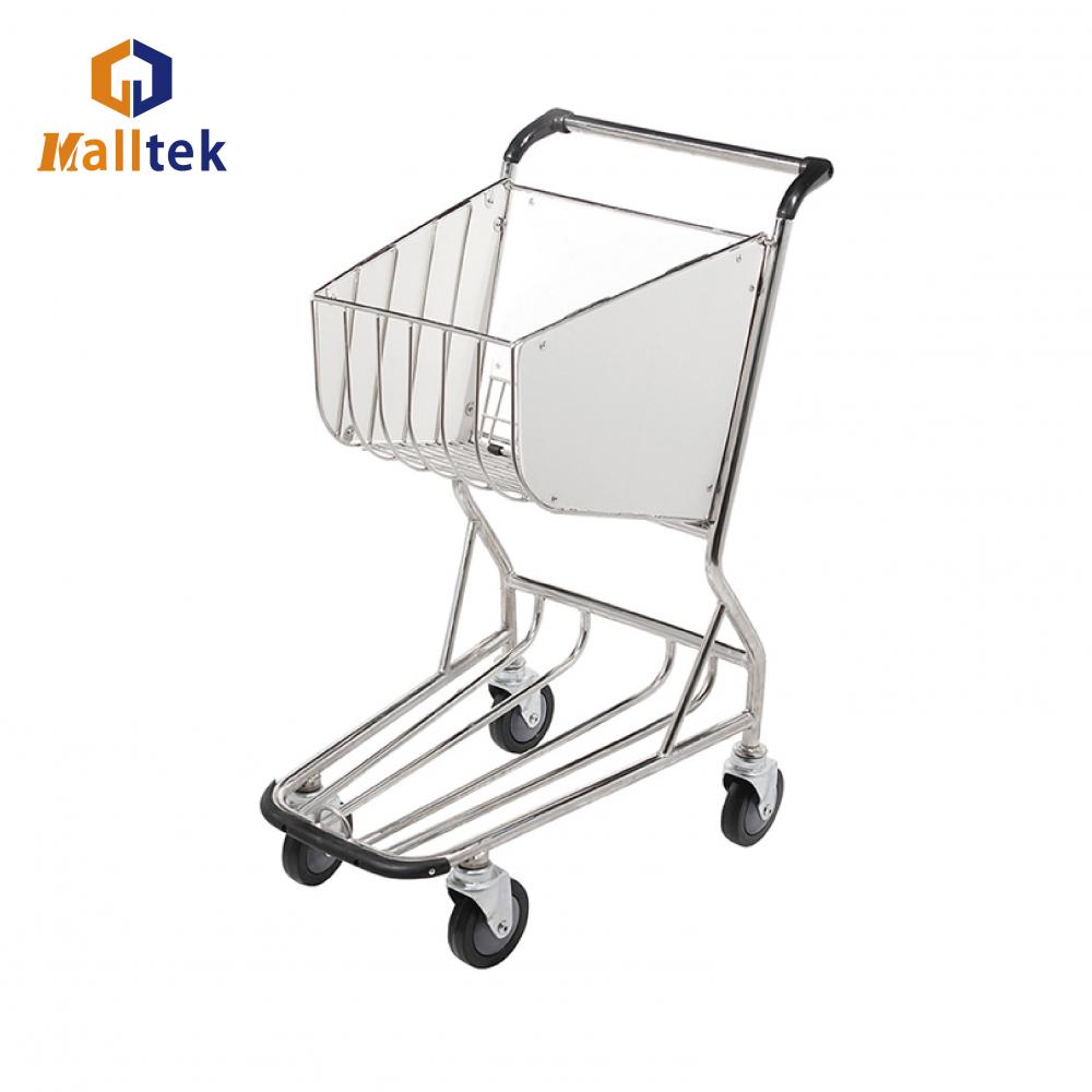 Airport duty free grocery store shopping trolley
