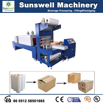 PE Film Thermal Shrink Bottle Packing Machine/ Automatic Heat Shrink-Wrapping Packing Machine for Empty Glass Beer Bottles