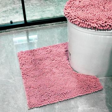Chenille ground mat bathroom mat.