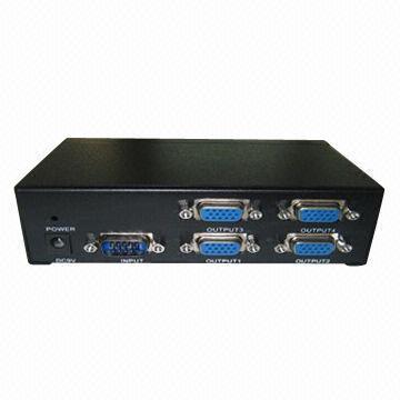 4-Port VGA Splitter with Metaol Housing
