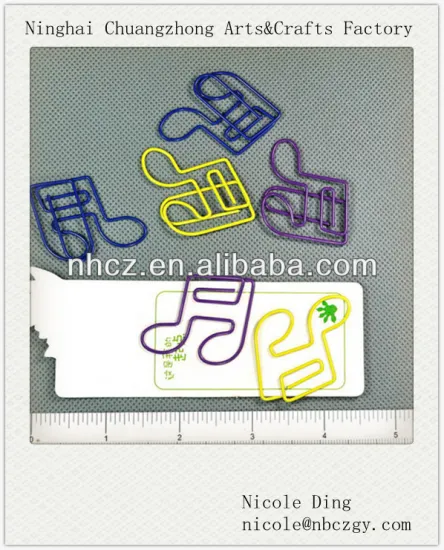 Musical Promotional Paper Clips-Treble Clefs Paper Clips