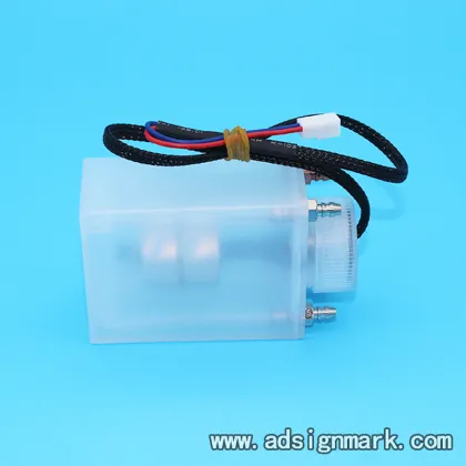 Solvent ink cartridge sub ink tank for Crystaljet Atexco Aprint Flora Myjet JHF Human printer