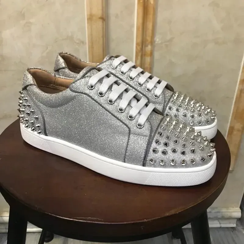 Red Bottom Designer Shoes - Luxury Flat Casual Shoes for Women and Men