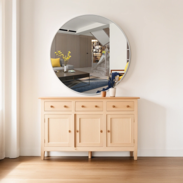 Round Wall Metal Frame Home Decor Circle Mirror