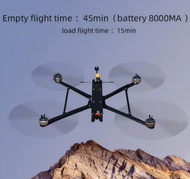 9 Inch Night Vision Camera 20km Cargo Drone 7